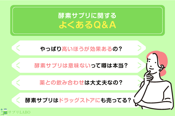 酵素サプリに関するよくあるQ&A