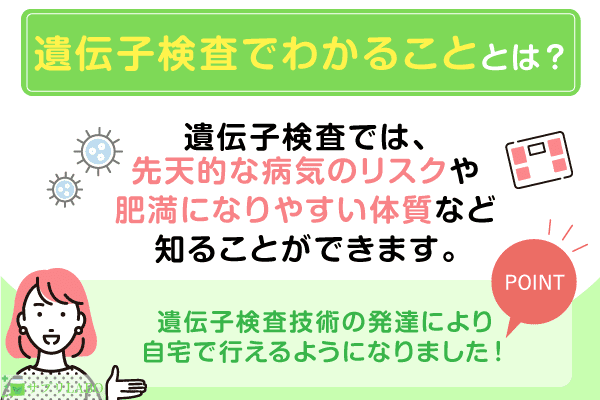 遺伝子検査でわかること