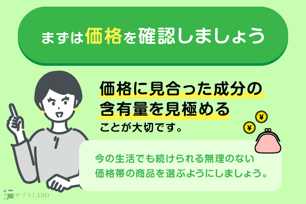 まずは価格を確認しましょう