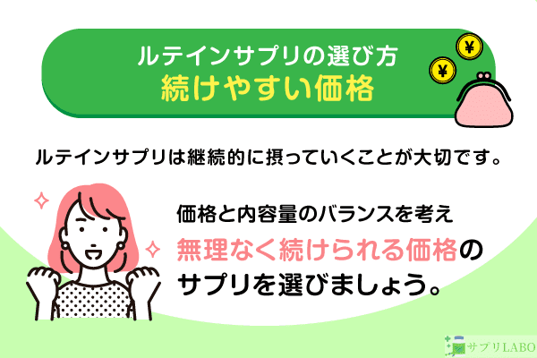 続けやすい価格かどうか