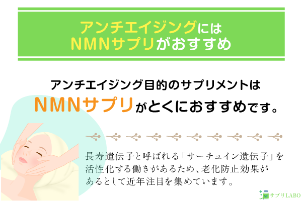 アンチエイジングにはNMNサプリがおすすめ