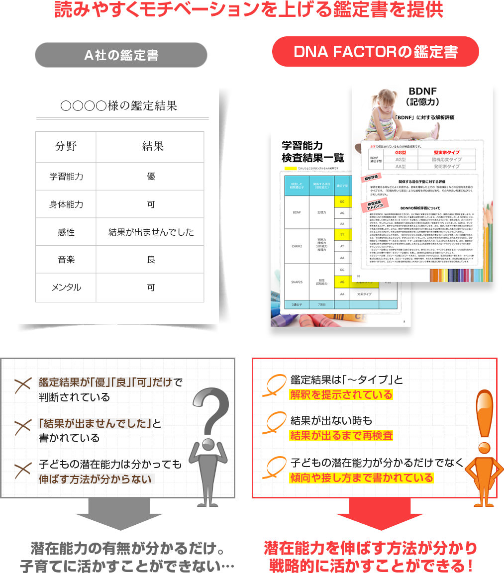 鑑定書の比較